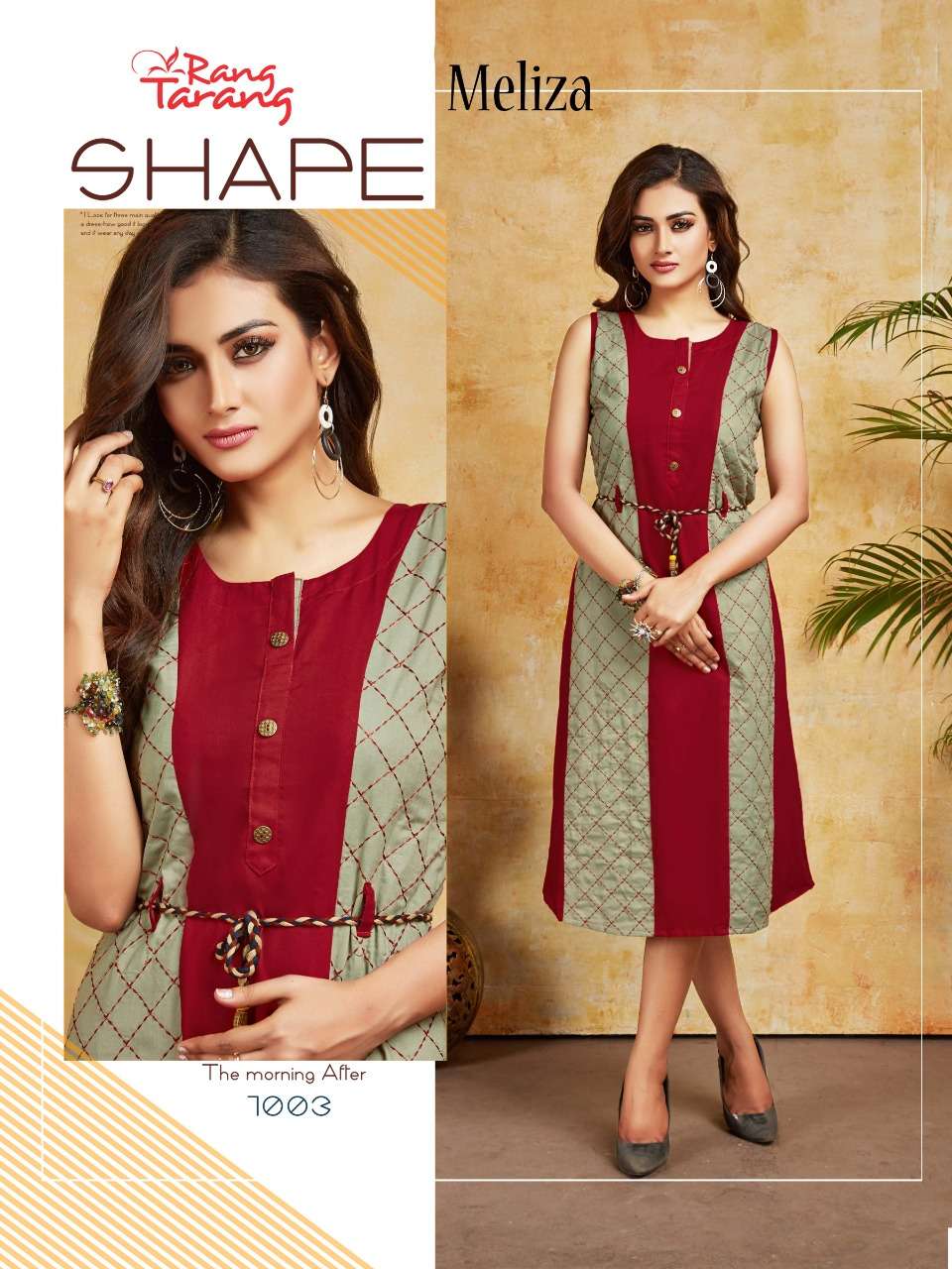 MELIZA BY RANG TARANG 1001 TO 1008 SERIES BEAUTIFUL STYLISH FANCY COLORFUL CASUAL WEAR & ETHNIC WEAR HEAVY RAYON KURTIS AT WHOLESALE PRICE