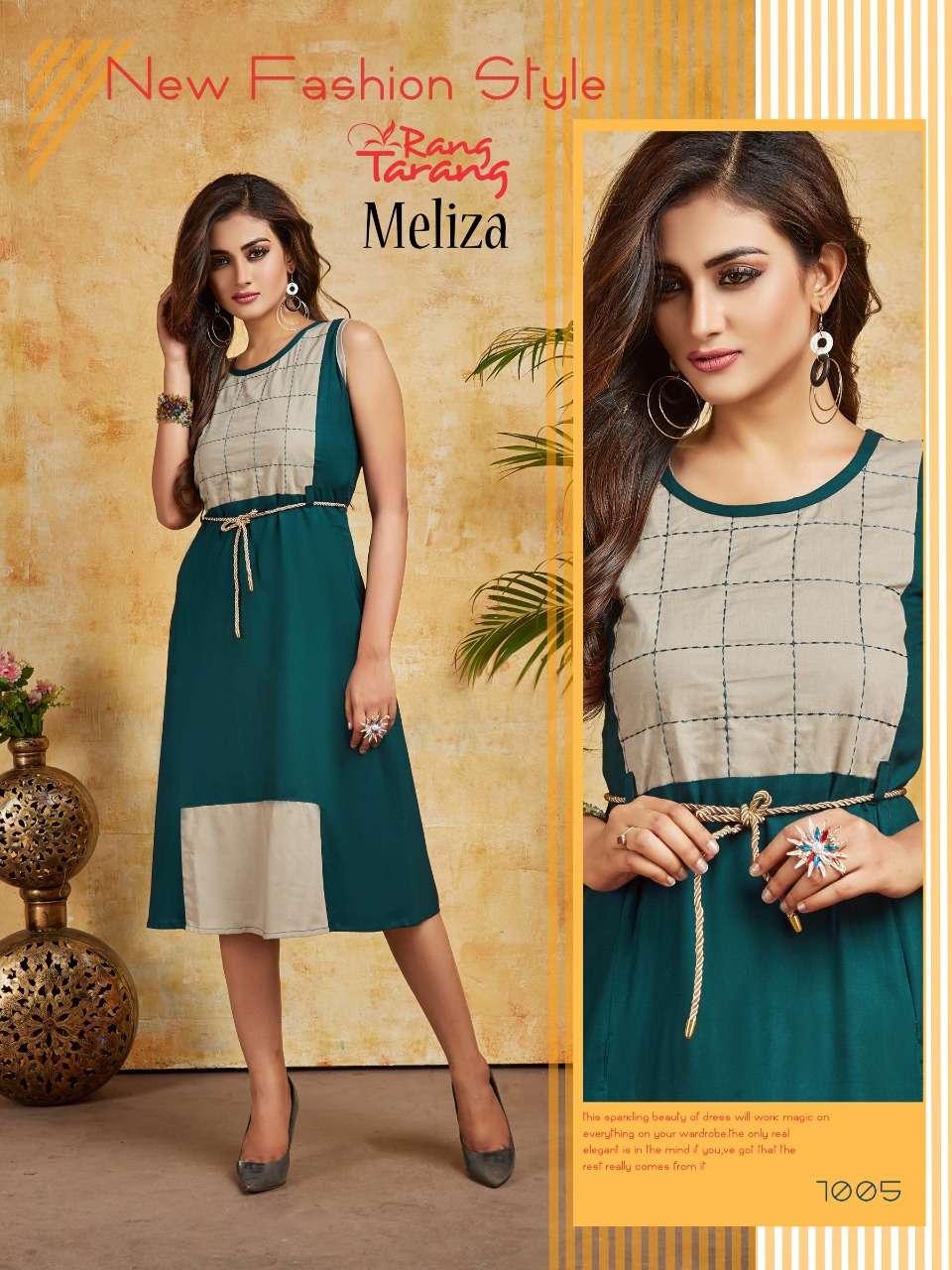 MELIZA BY RANG TARANG 1001 TO 1008 SERIES BEAUTIFUL STYLISH FANCY COLORFUL CASUAL WEAR & ETHNIC WEAR HEAVY RAYON KURTIS AT WHOLESALE PRICE