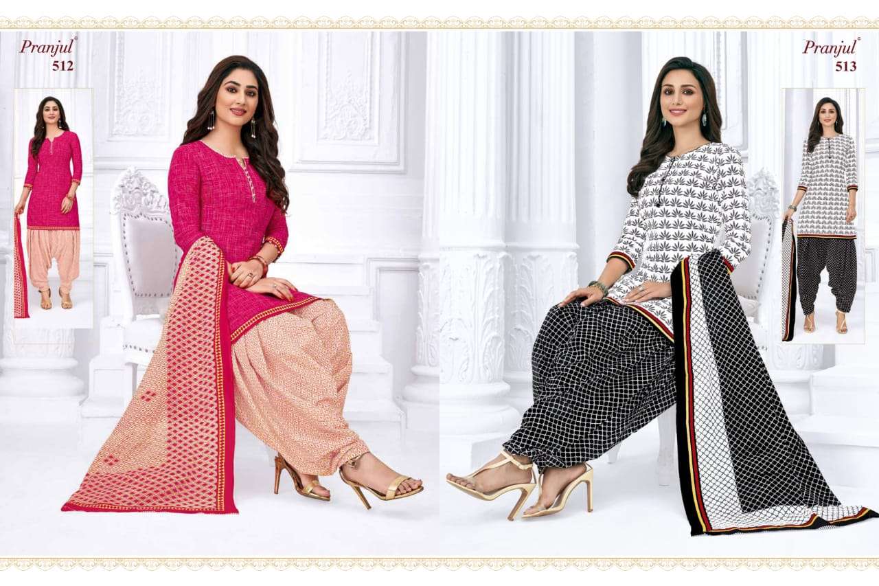 PRIYANKA VOL-5 BY PRANJUL CREATION 501 TO 530 SERIES BEAUTIFUL STYLISH PATIALA SUITS FANCY COLORFUL CASUAL WEAR & ETHNIC WEAR & READY TO WEAR COTTON PRINTED DRESSES AT WHOLESALE PRICE