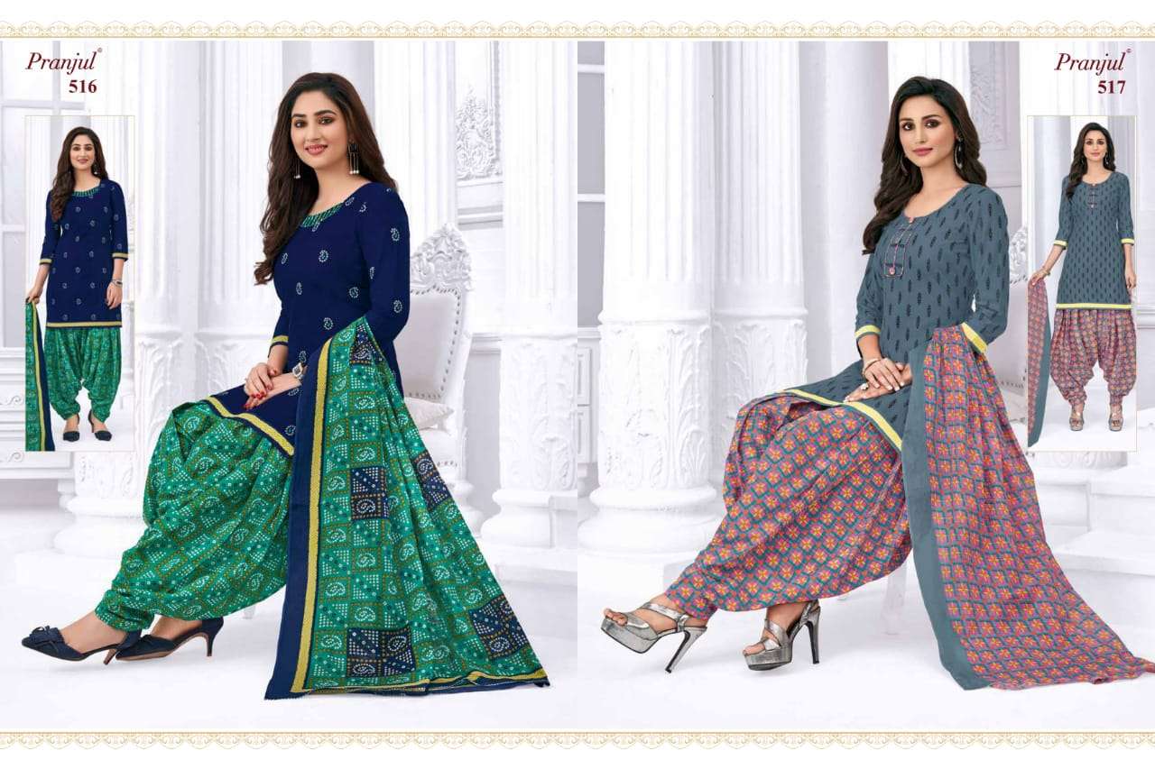 PRIYANKA VOL-5 BY PRANJUL CREATION 501 TO 530 SERIES BEAUTIFUL STYLISH PATIALA SUITS FANCY COLORFUL CASUAL WEAR & ETHNIC WEAR & READY TO WEAR COTTON PRINTED DRESSES AT WHOLESALE PRICE