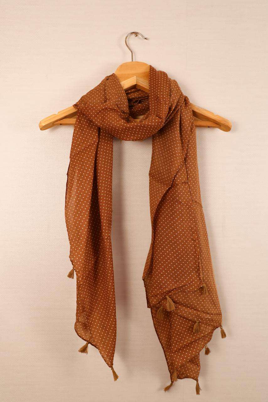 KANZ SCARF BY KAAMIRI 1001 TO 1016 SERIES DESIGNER BEAUTIFUL STYLISH FANCY COLORFUL PARTY WEAR & ETHNIC WEAR COTTON STOLES WITH TASSELS SCARF AT WHOLESALE PRICE