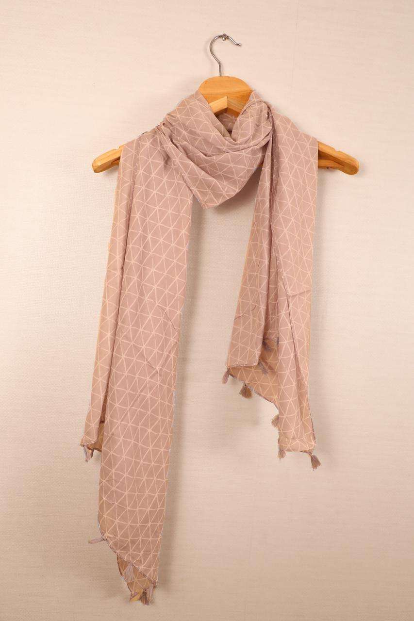 KANZ SCARF BY KAAMIRI 1001 TO 1016 SERIES DESIGNER BEAUTIFUL STYLISH FANCY COLORFUL PARTY WEAR & ETHNIC WEAR COTTON STOLES WITH TASSELS SCARF AT WHOLESALE PRICE
