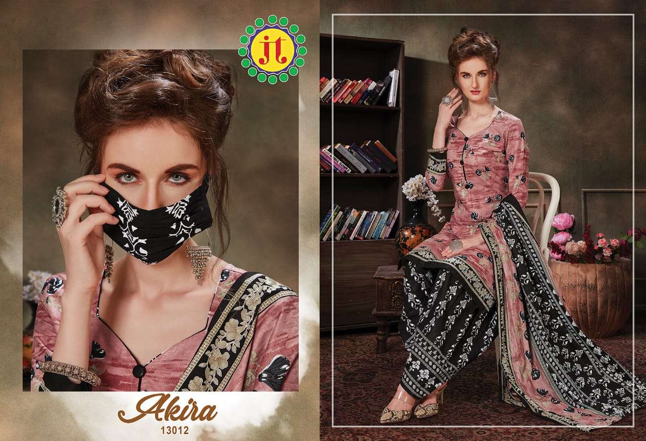 AKIRA VOL-13 BY JT 13001 TO 13015 SERIES BEAUTIFUL SUITS STYLISH FANCY COLORFUL PARTY WEAR & ETHNIC WEAR PURE COTTON PRINTED DRESSES AT WHOLESALE PRICE
