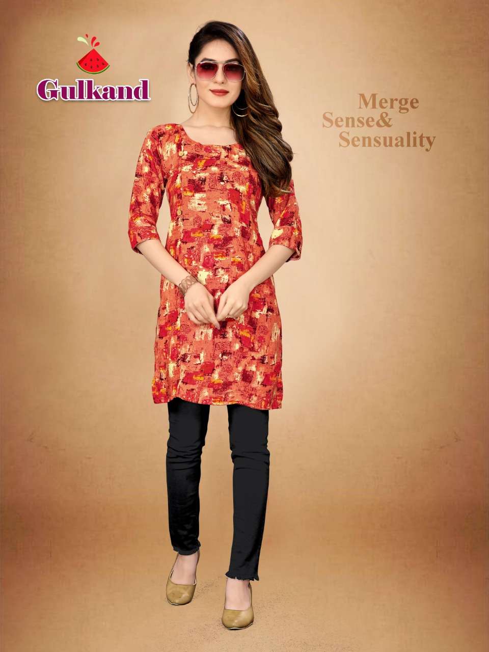 GULKAND BY WATERMELON 2901 TO 2908 SERIES DESIGNER BEAUTIFUL STYLISH FANCY COLORFUL PARTY WEAR & OCCASIONAL WEAR HEAVY RAYON PRINTED KURTIS AT WHOLESALE PRICE