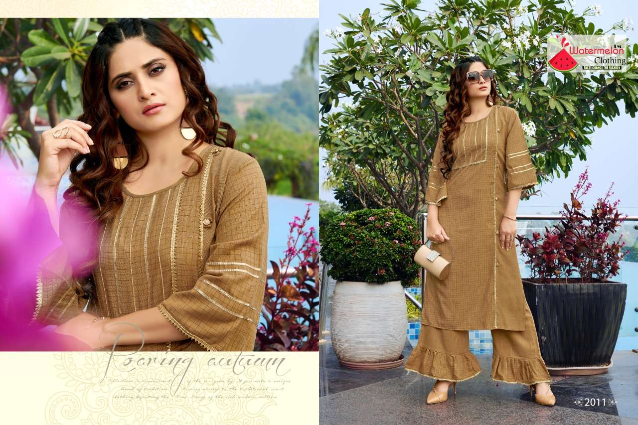 MEHAR BY WATERMELON 2001 TO 2005 SERIES DESIGNER BEAUTIFUL STYLISH FANCY COLORFUL PARTY WEAR & OCCASIONAL WEAR MARIA SOFT LINING CHEKCS KURTIS AT WHOLESALE PRICE