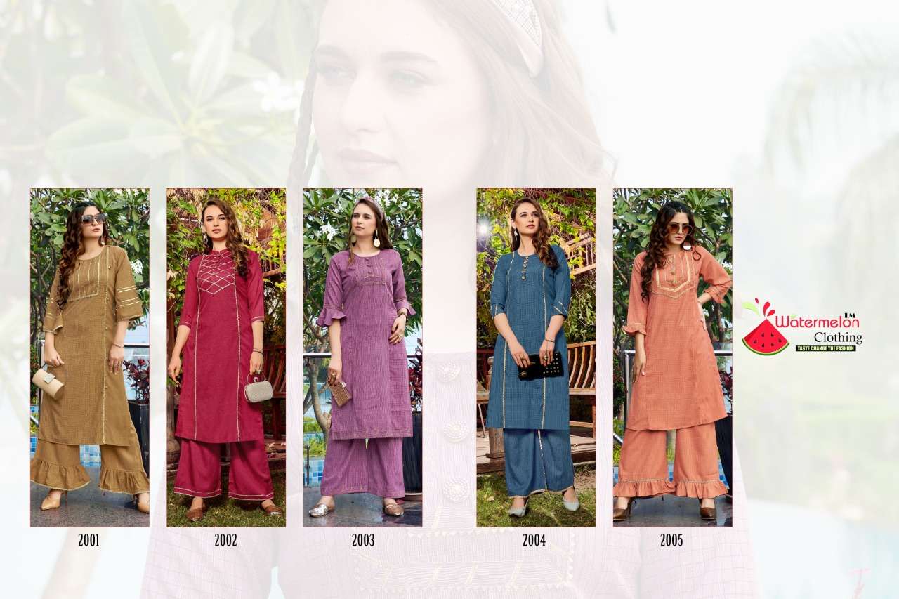 MEHAR BY WATERMELON 2001 TO 2005 SERIES DESIGNER BEAUTIFUL STYLISH FANCY COLORFUL PARTY WEAR & OCCASIONAL WEAR MARIA SOFT LINING CHEKCS KURTIS AT WHOLESALE PRICE