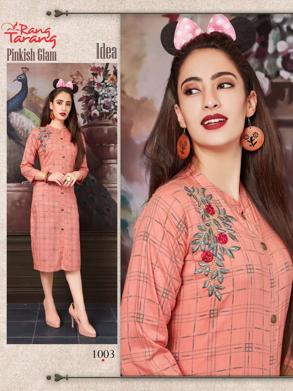 IDEA BY RANG TRANG 1001 TO 1006 SERIES BEAUTIFUL COLORFUL STYLISH FANCY CASUAL WEAR & ETHNIC WEAR & READY TO WEAR RAYON SLUB KURTIS AT WHOLESALE PRICE