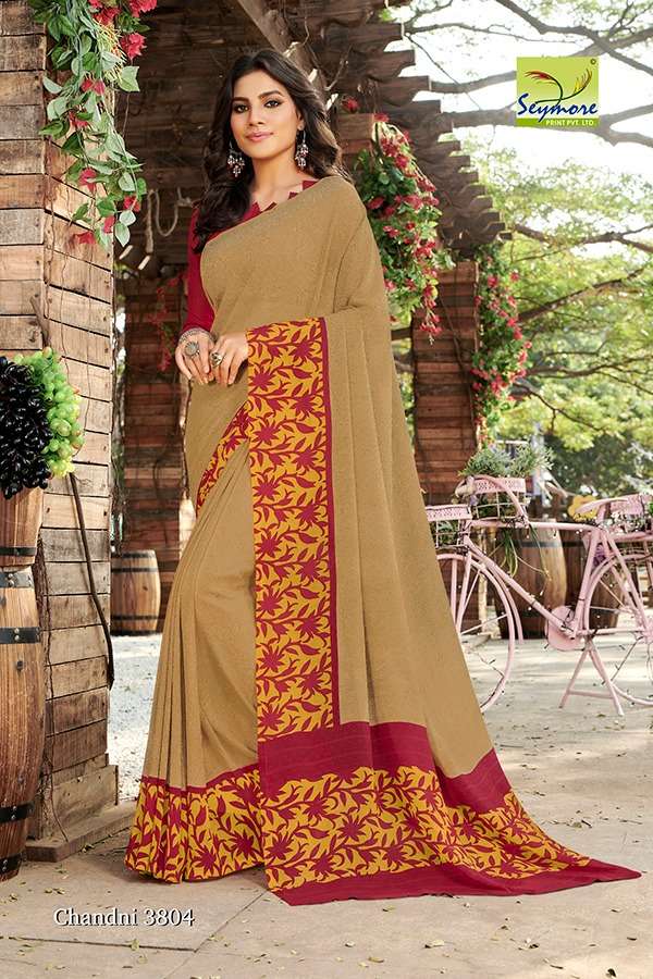 CHANDNI VOL-15C BY SEYMORE PRINTS 3795 TO 3804 SERIES INDIAN TRADITIONAL WEAR COLLECTION BEAUTIFUL STYLISH FANCY COLORFUL PARTY WEAR & OCCASIONAL WEAR GEORGETTE PRINTED SAREES AT WHOLESALE PRICE