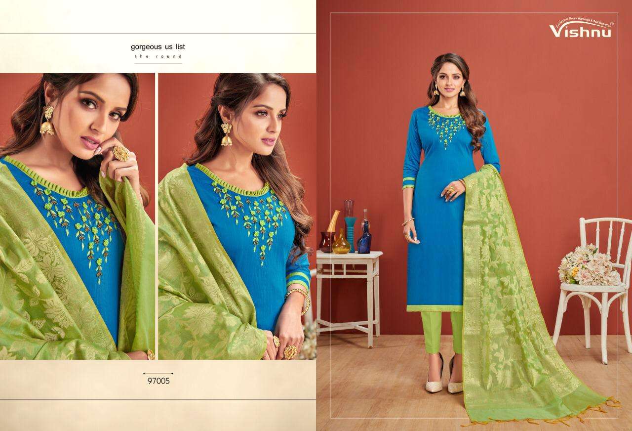 CHAHAT VOL-3 BY VISHNU PRINTS 97001 TO 97012 SERIES BEAUTIFUL SUITS STYLISH FANCY COLORFUL PARTY WEAR & ETHNIC WEAR POLY COTTON PRINTED DRESSES AT WHOLESALE PRICE