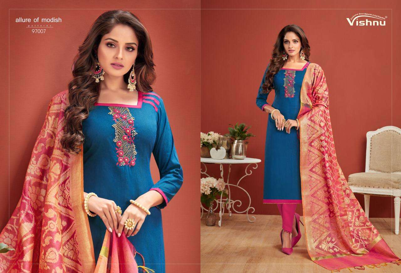 CHAHAT VOL-3 BY VISHNU PRINTS 97001 TO 97012 SERIES BEAUTIFUL SUITS STYLISH FANCY COLORFUL PARTY WEAR & ETHNIC WEAR POLY COTTON PRINTED DRESSES AT WHOLESALE PRICE