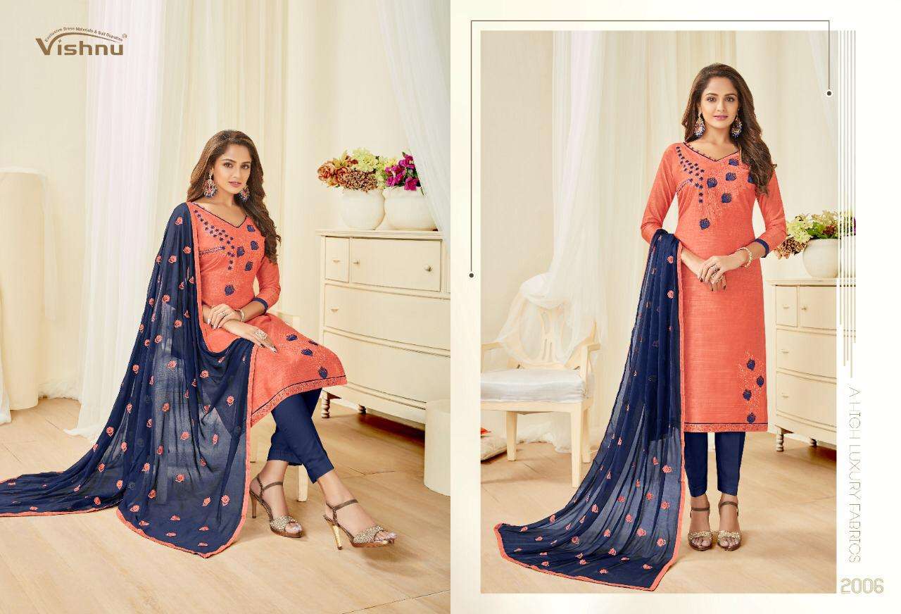 JIM JIM VOL-2 BY VISHNU PRINTS 2001 TO 2012 SERIES BEAUTIFUL SUITS STYLISH FANCY COLORFUL PARTY WEAR & ETHNIC WEAR POLY COTTON PRINTED DRESSES AT WHOLESALE PRICE