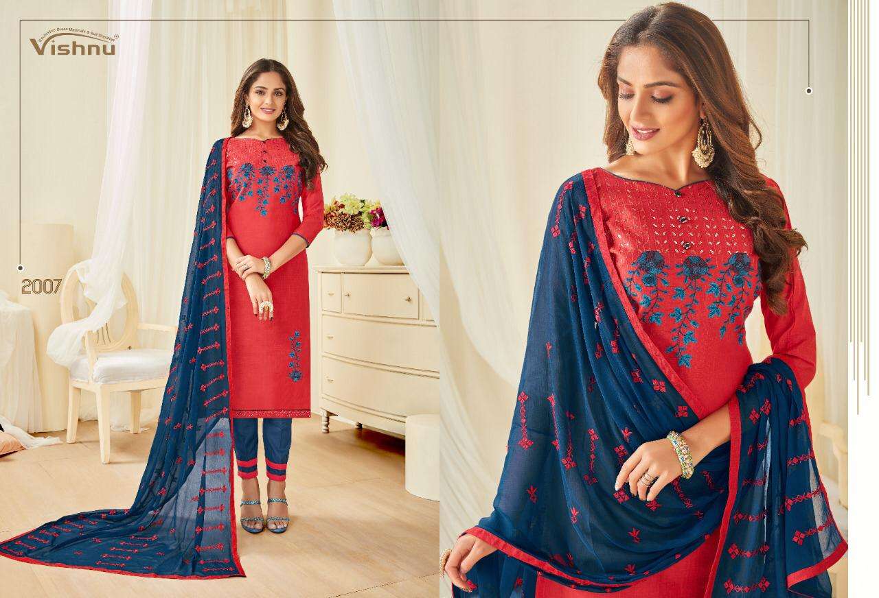 JIM JIM VOL-2 BY VISHNU PRINTS 2001 TO 2012 SERIES BEAUTIFUL SUITS STYLISH FANCY COLORFUL PARTY WEAR & ETHNIC WEAR POLY COTTON PRINTED DRESSES AT WHOLESALE PRICE