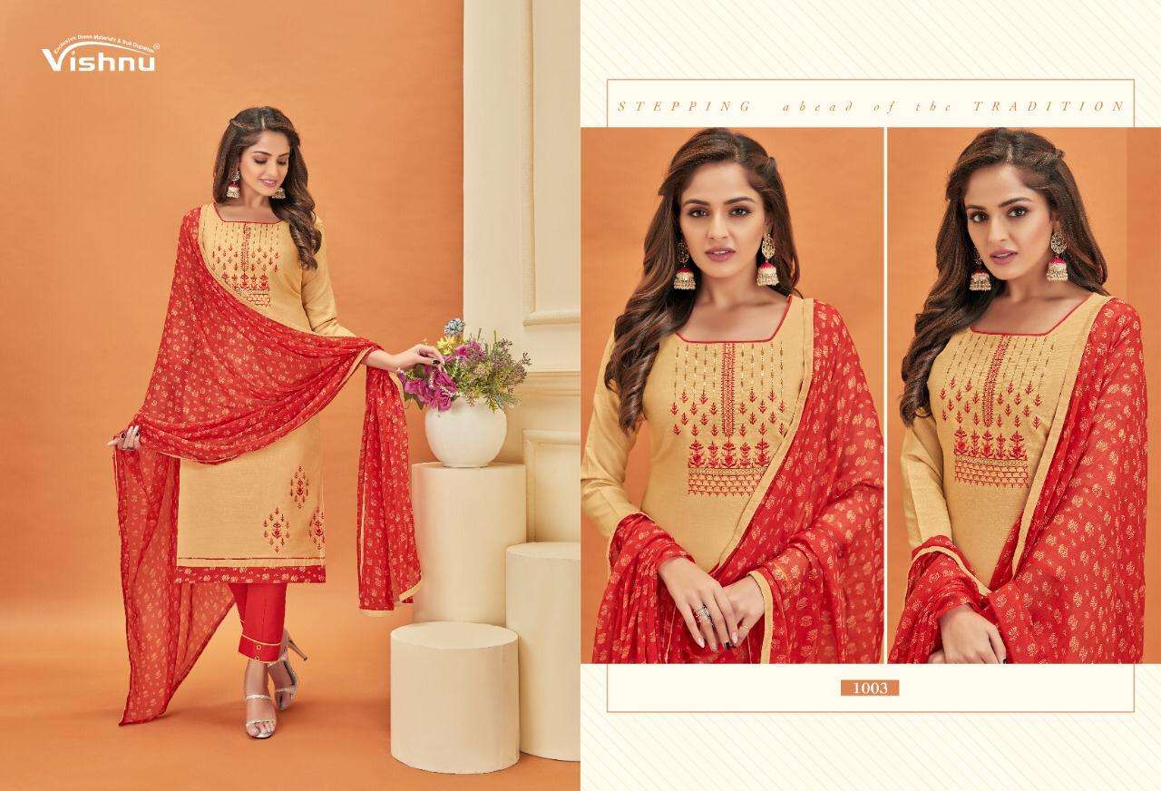 MALAIKA VOL-3 BY VISHNU PRINTS 1001 TO 1012 SERIES BEAUTIFUL SUITS STYLISH FANCY COLORFUL PARTY WEAR & ETHNIC WEAR POLY COTTON PRINTED DRESSES AT WHOLESALE PRICE