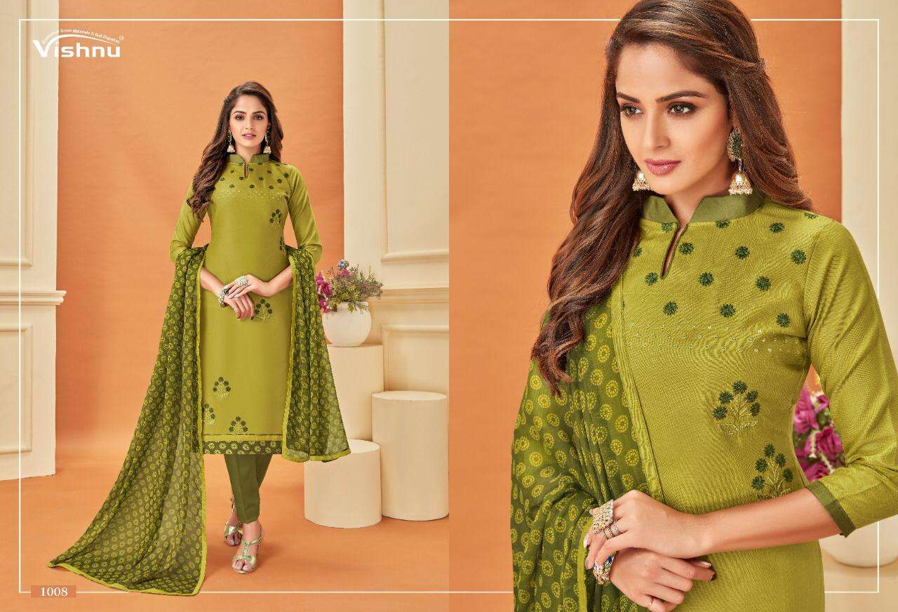 MALAIKA VOL-3 BY VISHNU PRINTS 1001 TO 1012 SERIES BEAUTIFUL SUITS STYLISH FANCY COLORFUL PARTY WEAR & ETHNIC WEAR POLY COTTON PRINTED DRESSES AT WHOLESALE PRICE