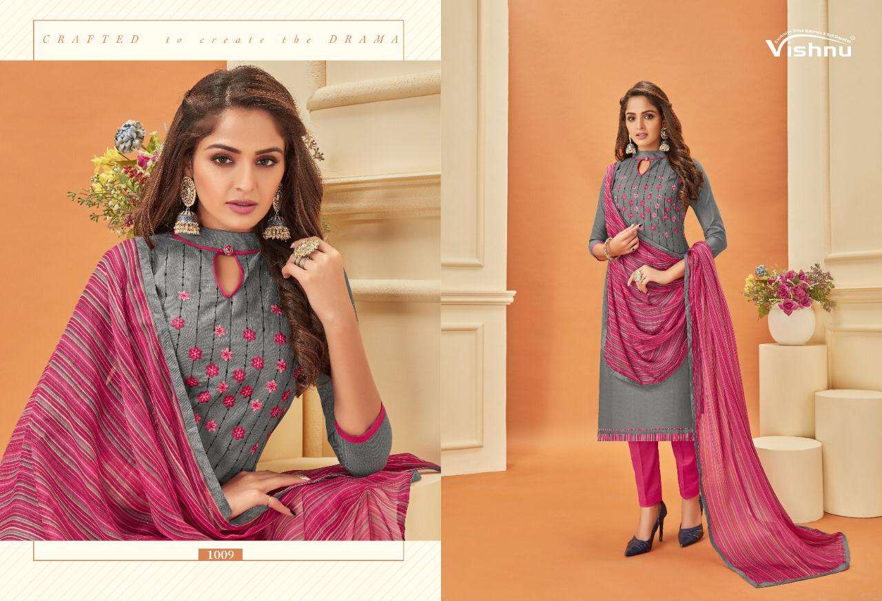 MALAIKA VOL-3 BY VISHNU PRINTS 1001 TO 1012 SERIES BEAUTIFUL SUITS STYLISH FANCY COLORFUL PARTY WEAR & ETHNIC WEAR POLY COTTON PRINTED DRESSES AT WHOLESALE PRICE