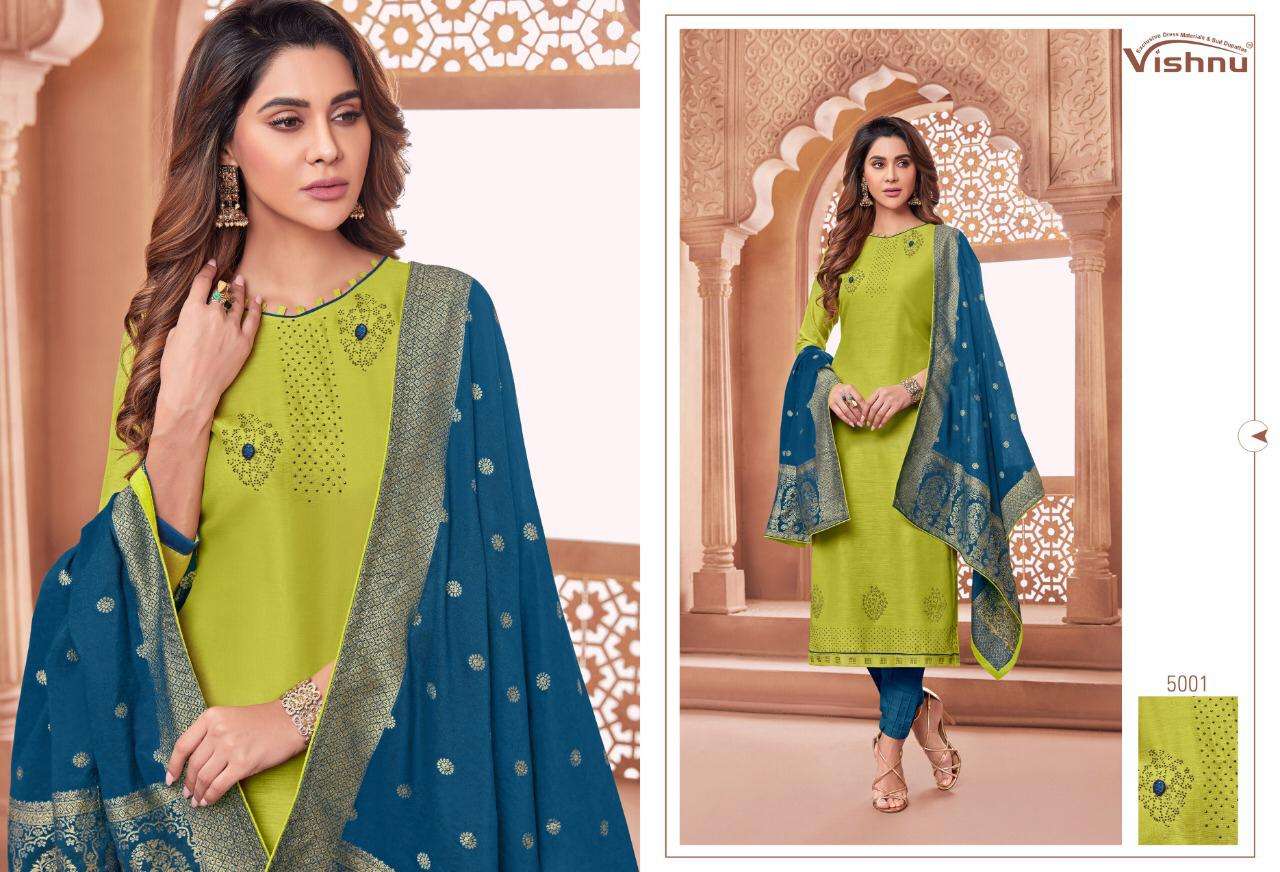 NAJNI BY VISHNU PRINTS 5001 TO 5012 SERIES BEAUTIFUL SUITS STYLISH FANCY COLORFUL PARTY WEAR & ETHNIC WEAR POLY COTTON PRINTED DRESSES AT WHOLESALE PRICE