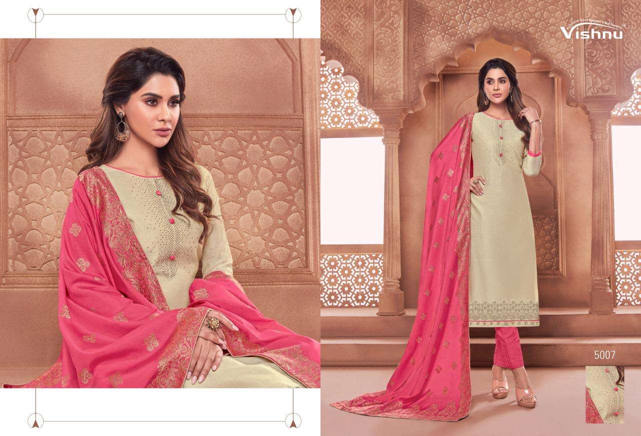 NAJNI BY VISHNU PRINTS 5001 TO 5012 SERIES BEAUTIFUL SUITS STYLISH FANCY COLORFUL PARTY WEAR & ETHNIC WEAR POLY COTTON PRINTED DRESSES AT WHOLESALE PRICE