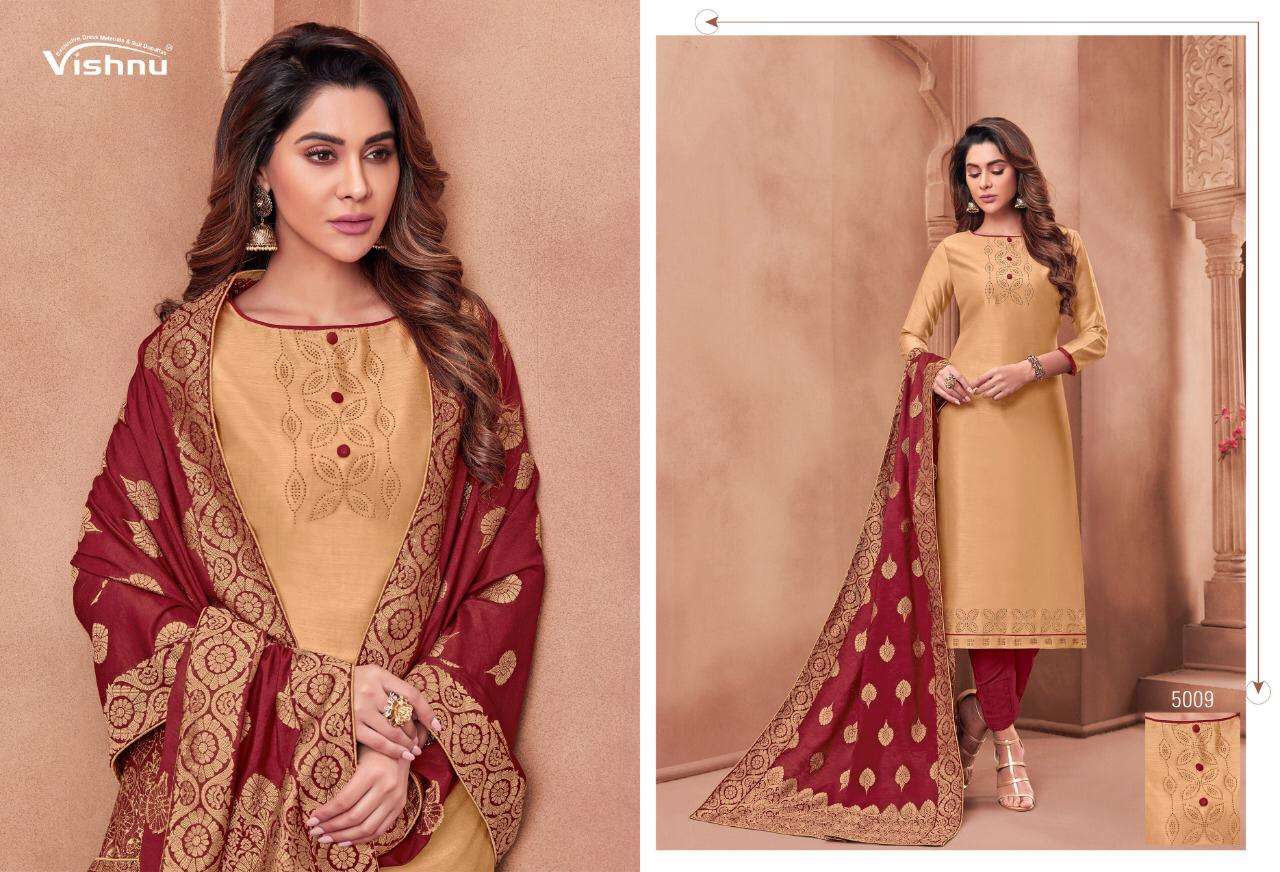 NAJNI BY VISHNU PRINTS 5001 TO 5012 SERIES BEAUTIFUL SUITS STYLISH FANCY COLORFUL PARTY WEAR & ETHNIC WEAR POLY COTTON PRINTED DRESSES AT WHOLESALE PRICE