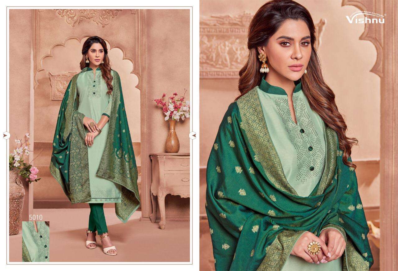 NAJNI BY VISHNU PRINTS 5001 TO 5012 SERIES BEAUTIFUL SUITS STYLISH FANCY COLORFUL PARTY WEAR & ETHNIC WEAR POLY COTTON PRINTED DRESSES AT WHOLESALE PRICE