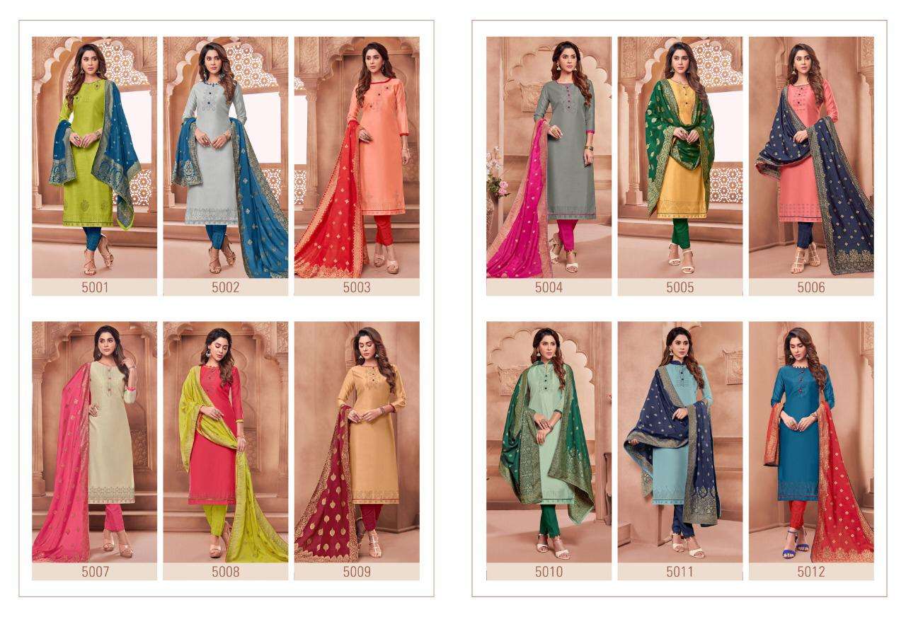 NAJNI BY VISHNU PRINTS 5001 TO 5012 SERIES BEAUTIFUL SUITS STYLISH FANCY COLORFUL PARTY WEAR & ETHNIC WEAR POLY COTTON PRINTED DRESSES AT WHOLESALE PRICE