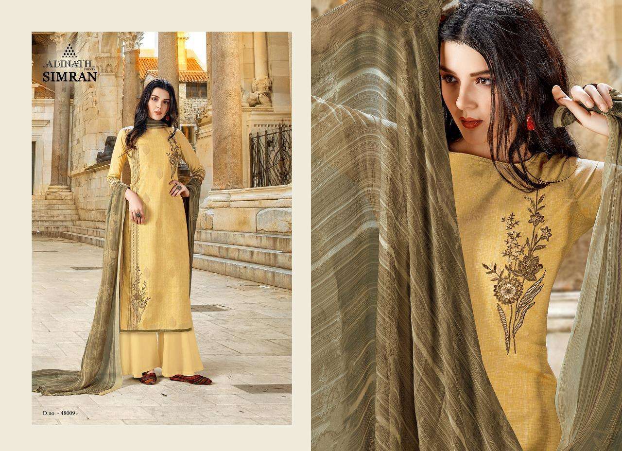 SIMRAN BY ADINATH PRINTS 48001 TO 48010 SERIES BEAUTIFUL SUITS STYLISH FANCY COLORFUL PARTY WEAR & ETHNIC WEAR PURE CAMBRIC COTTON PRINTED DRESSES AT WHOLESALE PRICE