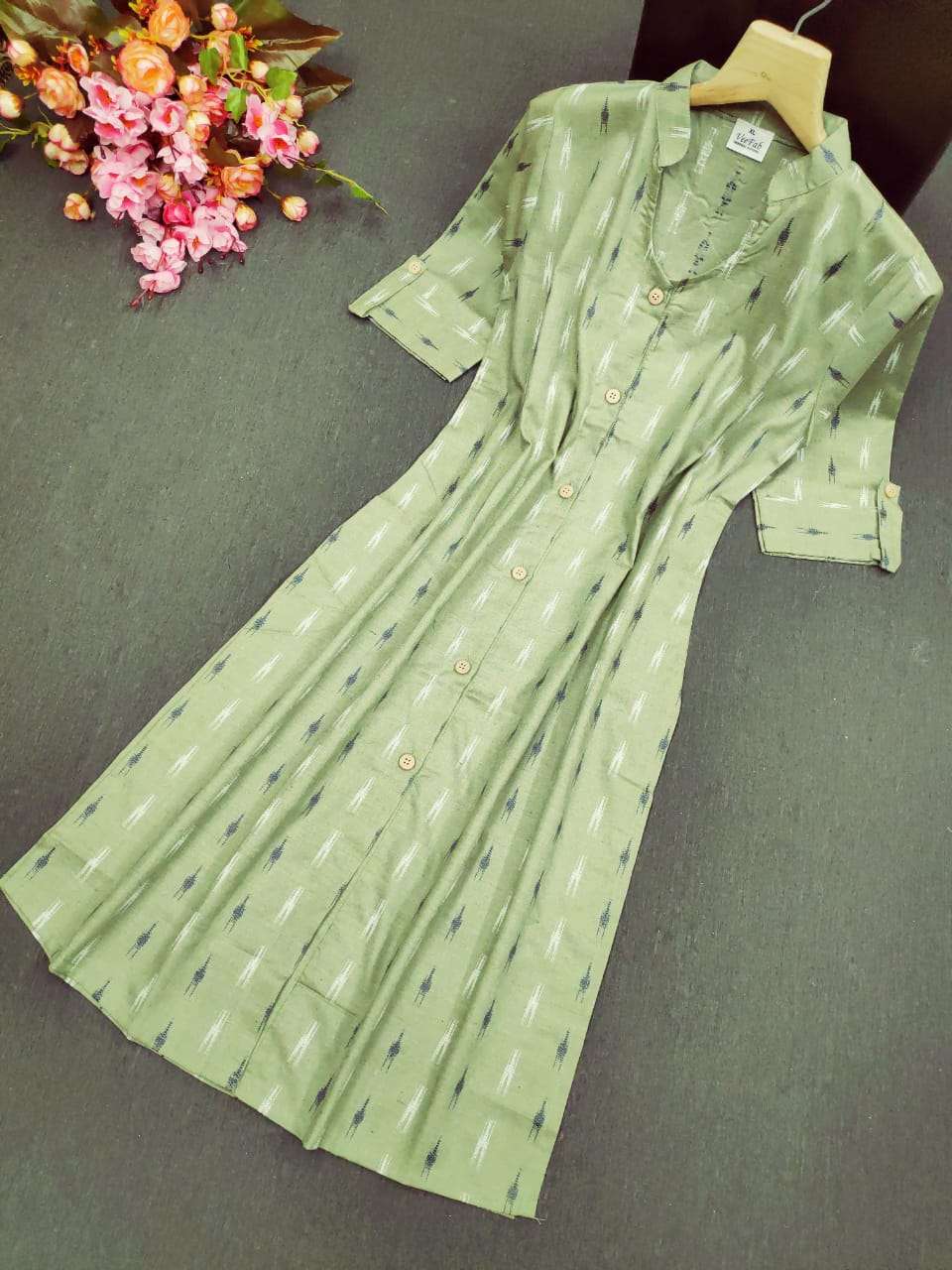 SHRUG BY VEE FAB 01 TO 06 SERIES STYLISH FANCY BEAUTIFUL COLORFUL CASUAL WEAR & ETHNIC WEAR HANDLOOM COTTON PRINTED KURTIS AT WHOLESALE PRICE