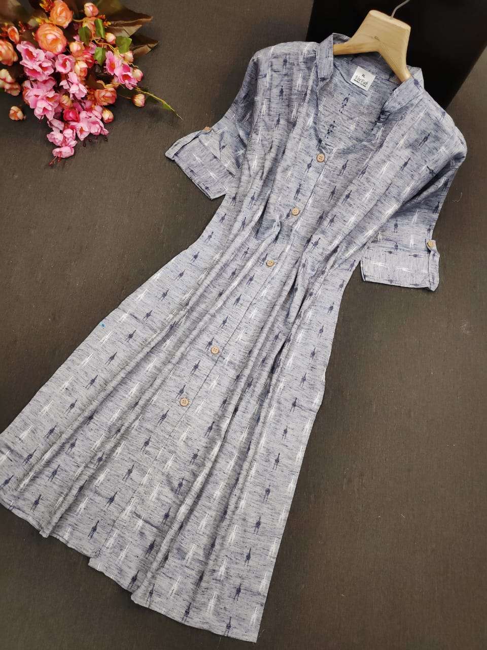 SHRUG BY VEE FAB 01 TO 06 SERIES STYLISH FANCY BEAUTIFUL COLORFUL CASUAL WEAR & ETHNIC WEAR HANDLOOM COTTON PRINTED KURTIS AT WHOLESALE PRICE