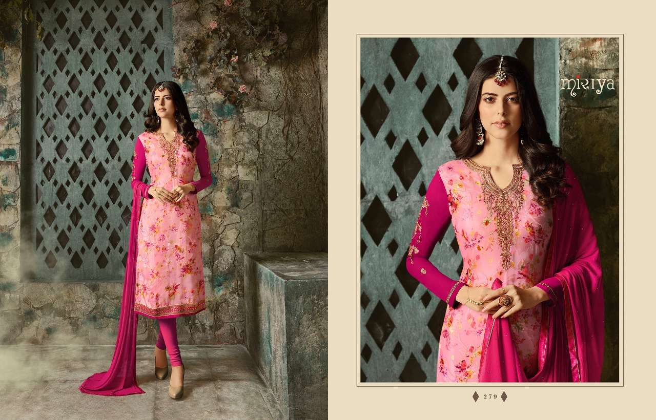 MIRAYA VOL-10 BY AARAV TRENDZ 275 TO 281 SERIES DESIGNER PATIYALA SUITS COLLECTION BEAUTIFUL STYLISH FANCY COLORFUL PARTY WEAR & ETHNIC WEAR DIGITAL PRINTED BRASSO EMBROIDERY DRESSES AT WHOLESALE PRICE