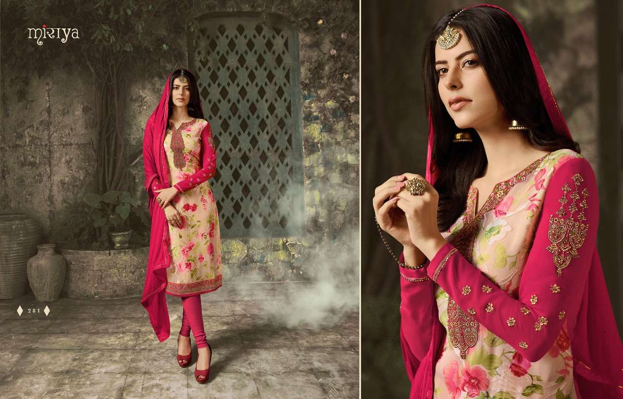 MIRAYA VOL-10 BY AARAV TRENDZ 275 TO 281 SERIES DESIGNER PATIYALA SUITS COLLECTION BEAUTIFUL STYLISH FANCY COLORFUL PARTY WEAR & ETHNIC WEAR DIGITAL PRINTED BRASSO EMBROIDERY DRESSES AT WHOLESALE PRICE