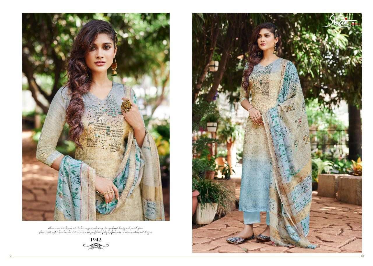 FLORIN BY SHAI 1941 TO 1950 SERIES BEAUTIFUL STYLISH FANCY COLORFUL DESIGNER PARTY WEAR & ETHNIC WEAR PURE BEMBERG SILK DIGITAL PRINTED WITH HANDWORK DRESSES AT WHOLESALE PRICE