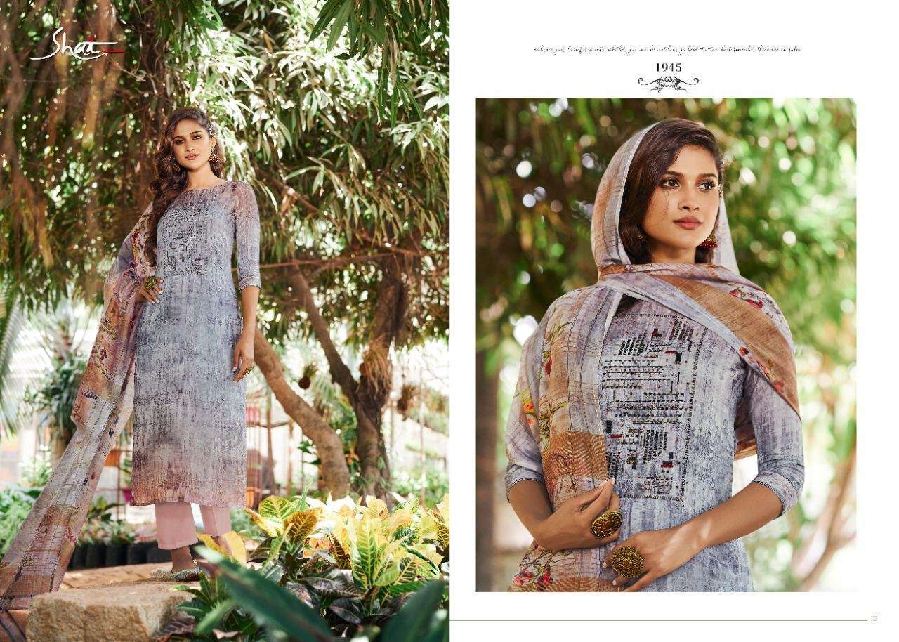 FLORIN BY SHAI 1941 TO 1950 SERIES BEAUTIFUL STYLISH FANCY COLORFUL DESIGNER PARTY WEAR & ETHNIC WEAR PURE BEMBERG SILK DIGITAL PRINTED WITH HANDWORK DRESSES AT WHOLESALE PRICE
