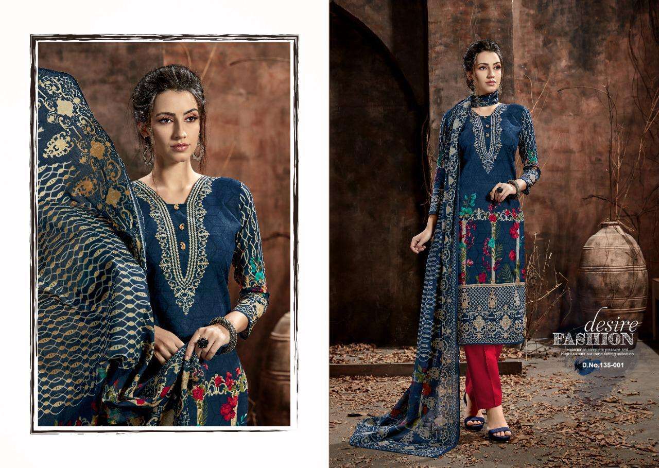 JHUMMAR BY KAY VEE 135-001 TO 135-010 SERIES DESIGNER SUITS BEAUTIFUL STYLISH FANCY COLORFUL PARTY WEAR & ETHNIC WEAR HEAVY CAMBRIC COTTON DIGITAL PRINTED DRESSES AT WHOLESALE PRICE