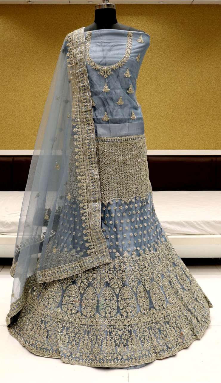 SPARK VOl-9 BY RIDDHOO FASHION 9001 TO 9004 SERIES BRIDAL WEAR COLLECTION BEAUTIFUL STYLISH COLORFUL FANCY PARTY WEAR & OCCASIONAL WEAR NET LEHENGAS AT WHOLESALE PRICE