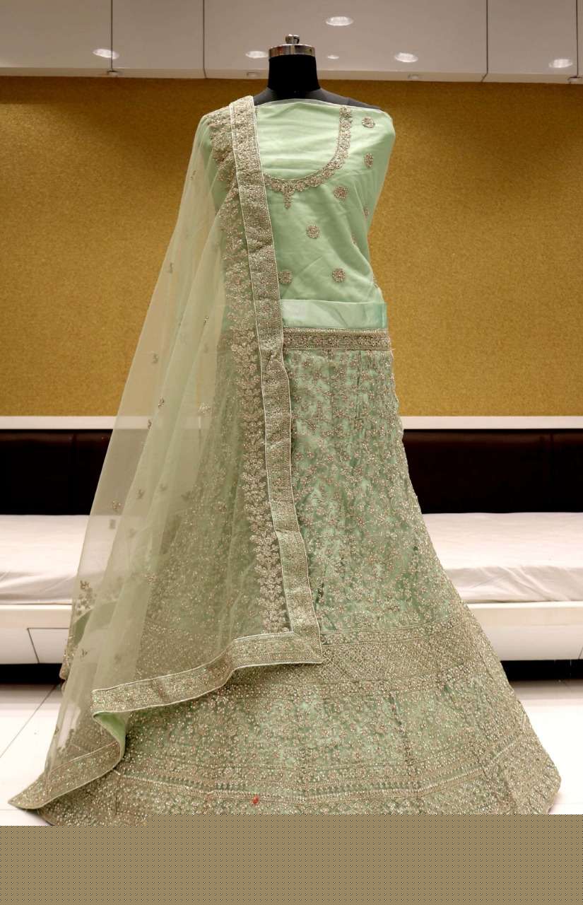SPARK VOL-10 BY RIDDHOO FASHION 10001 TO 10004 SERIES BRIDAL WEAR COLLECTION BEAUTIFUL STYLISH COLORFUL FANCY PARTY WEAR & OCCASIONAL WEAR NET LEHENGAS AT WHOLESALE PRICE