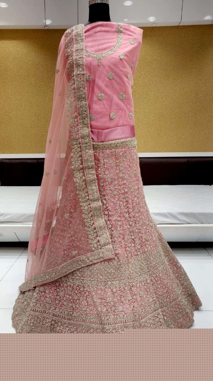 SPARK VOL-10 BY RIDDHOO FASHION 10001 TO 10004 SERIES BRIDAL WEAR COLLECTION BEAUTIFUL STYLISH COLORFUL FANCY PARTY WEAR & OCCASIONAL WEAR NET LEHENGAS AT WHOLESALE PRICE