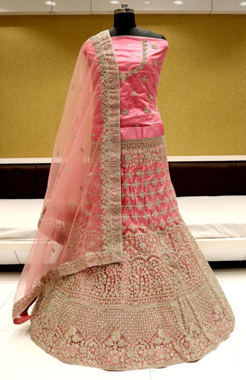 SPARK VOL-1 BY RIDDHOO FASHION 1001 TO 1004 SERIES BRIDAL WEAR COLLECTION BEAUTIFUL STYLISH COLORFUL FANCY PARTY WEAR & OCCASIONAL WEAR NET LEHENGAS AT WHOLESALE PRICE