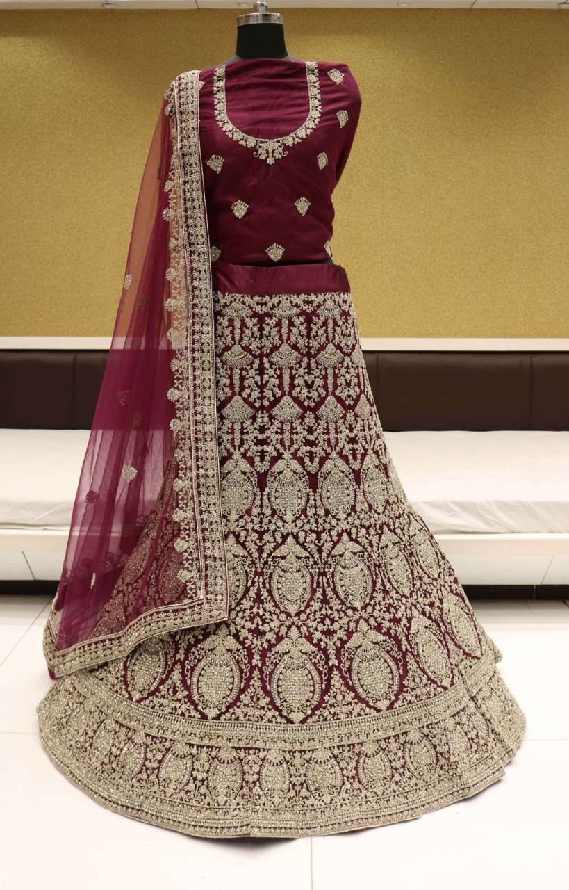 SPARK VOL-11 BY RIDDHOO FASHION 11001 TO 11004 SERIES BRIDAL WEAR COLLECTION BEAUTIFUL STYLISH COLORFUL FANCY PARTY WEAR & OCCASIONAL WEAR NET LEHENGAS AT WHOLESALE PRICE