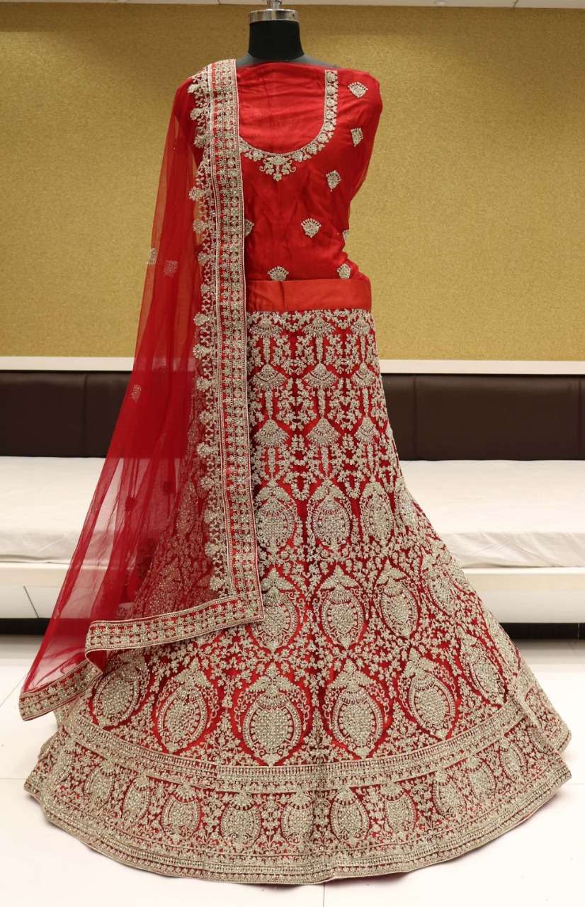 SPARK VOL-11 BY RIDDHOO FASHION 11001 TO 11004 SERIES BRIDAL WEAR COLLECTION BEAUTIFUL STYLISH COLORFUL FANCY PARTY WEAR & OCCASIONAL WEAR NET LEHENGAS AT WHOLESALE PRICE