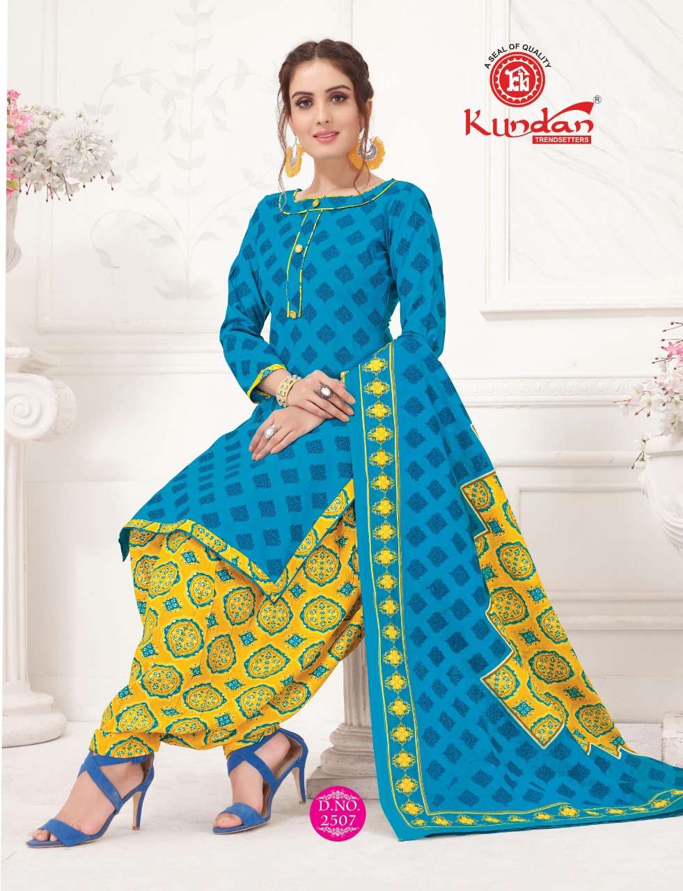 PATIYALA KUDI BY KUNDAN 2410 TO 2521 SERIES DESIGNER PATIYALA SUITS BEAUTIFUL FANCY COLORFUL STYLISH PARTY WEAR & ETHNIC WEAR COTTON PRINTED DRESSES AT WHOLESALE PRICE