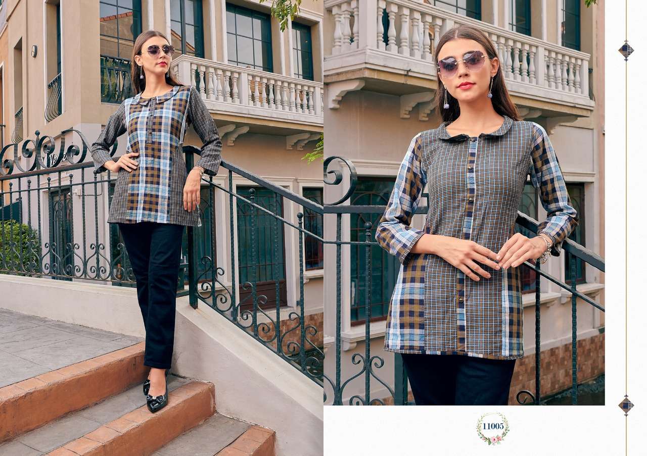 Magic Box Vol-2 By Art Riddhs 11001 To 11006 Series Beautiful Stylish Colorful Fancy Party Wear & Ethnic Wear & Ready To Wear Heavy Cotton Kurtis At Wholesale Price