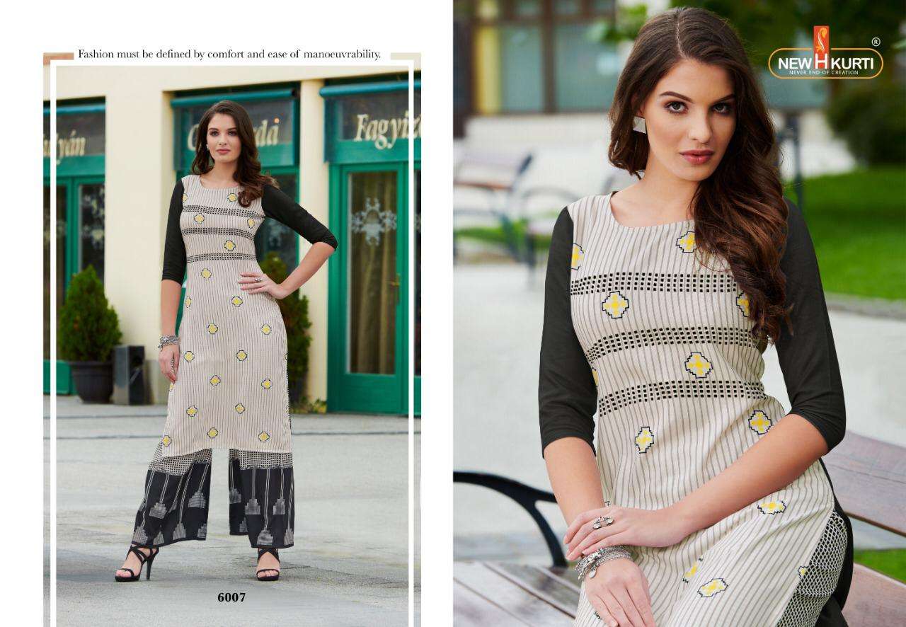 NEITH BY NEHA FASHION 6001 TO 6007 SERIES BEAUTIFUL STYLISH COLORFUL FANCY PARTY WEAR & ETHNIC WEAR & READY TO WEAR HEAVY RAYON WITH DIGITAL PRINT KURTIS WITH BOTTOM AT WHOLESALE PRICE