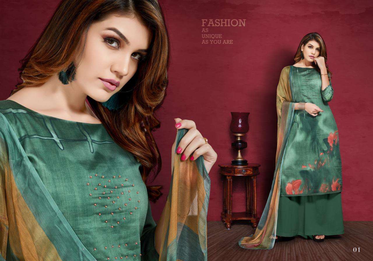 DOLLAR VOL-2 BY RANI 01 TO 05 SERIES DESIGNER SUITS BEAUTIFUL FANCY COLORFUL STYLISH PARTY WEAR & ETHNIC WEAR HEAVY JAM SILK PRINTED DRESSES AT WHOLESALE PRICE