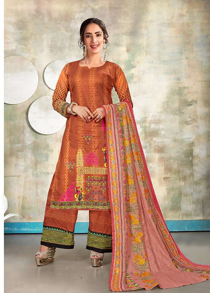 KASHISH VOL-7 BY SLT 7001 TO 7010 SERIES DESIGNER SUITS BEAUTIFUL FANCY COLORFUL STYLISH PARTY WEAR & ETHNIC WEAR PURE COTTON PRINTED DRESSES AT WHOLESALE PRICE