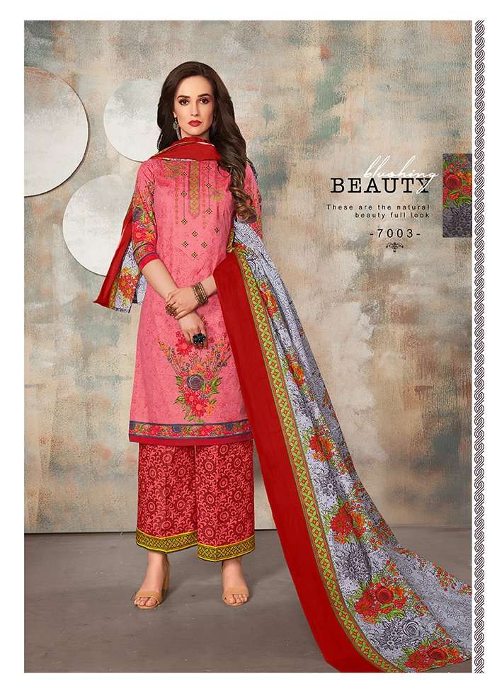 KASHISH VOL-7 BY SLT 7001 TO 7010 SERIES DESIGNER SUITS BEAUTIFUL FANCY COLORFUL STYLISH PARTY WEAR & ETHNIC WEAR PURE COTTON PRINTED DRESSES AT WHOLESALE PRICE