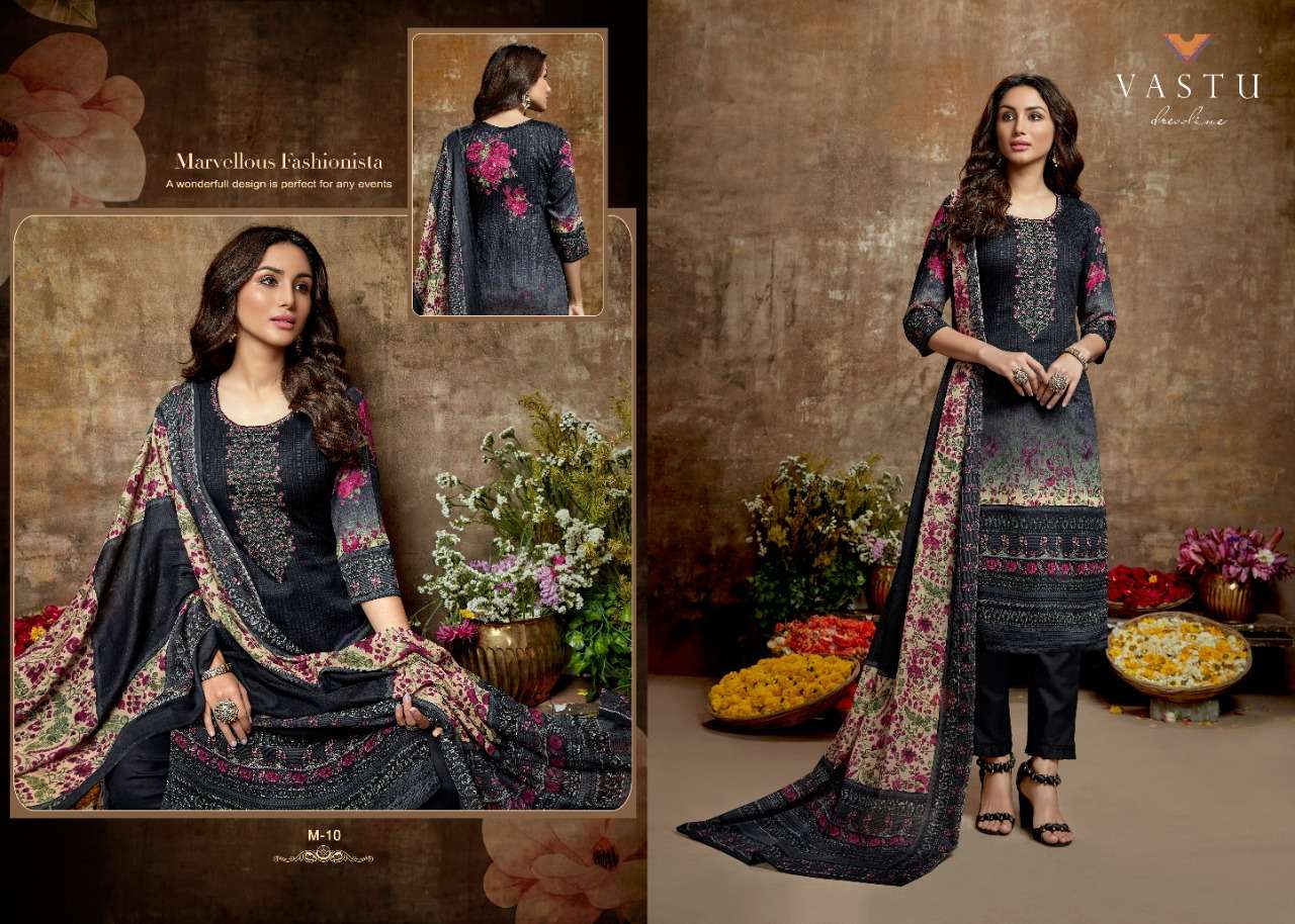 MALHAR BY VASTU TEX 1 TO 10 SERIES BEAUTIFUL SUITS COLORFUL STYLISH FANCY COLORFUL CASUAL WEAR & ETHNIC WEAR SATIN COTTON PRINTED DRESSES AT WHOLESALE PRICE