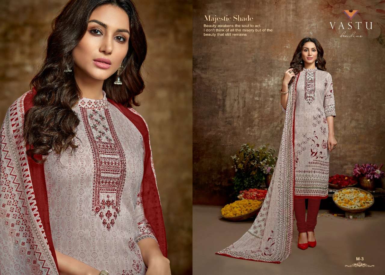 MALHAR BY VASTU TEX 1 TO 10 SERIES BEAUTIFUL SUITS COLORFUL STYLISH FANCY COLORFUL CASUAL WEAR & ETHNIC WEAR SATIN COTTON PRINTED DRESSES AT WHOLESALE PRICE