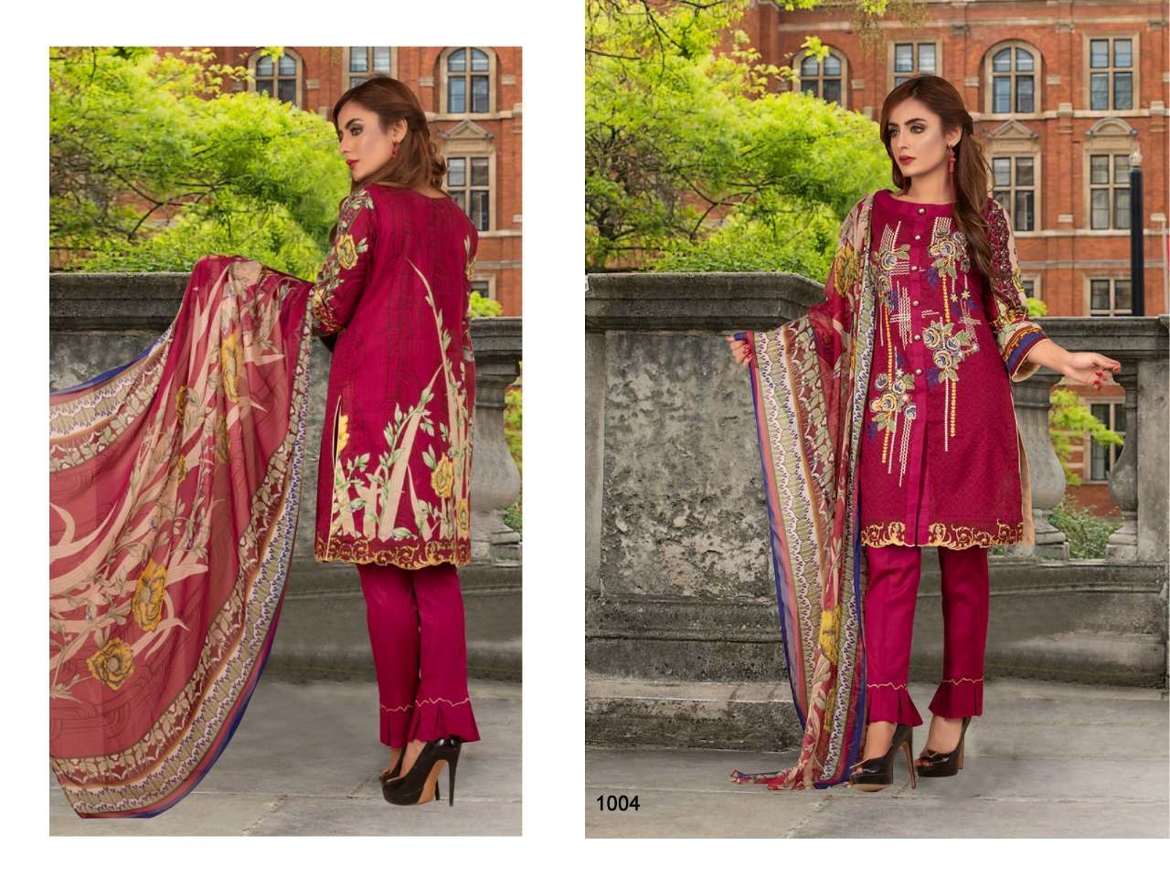 MAHNOOR BY BIN SAEED 1001 TO 1010 DESIGNER SUITS BEAUTIFUL STYLISH FANCY COLORFUL PARTY WEAR & ETHNIC WEAR PURE LAWN COTTON DRESSES AT WHOLESALE PRICE