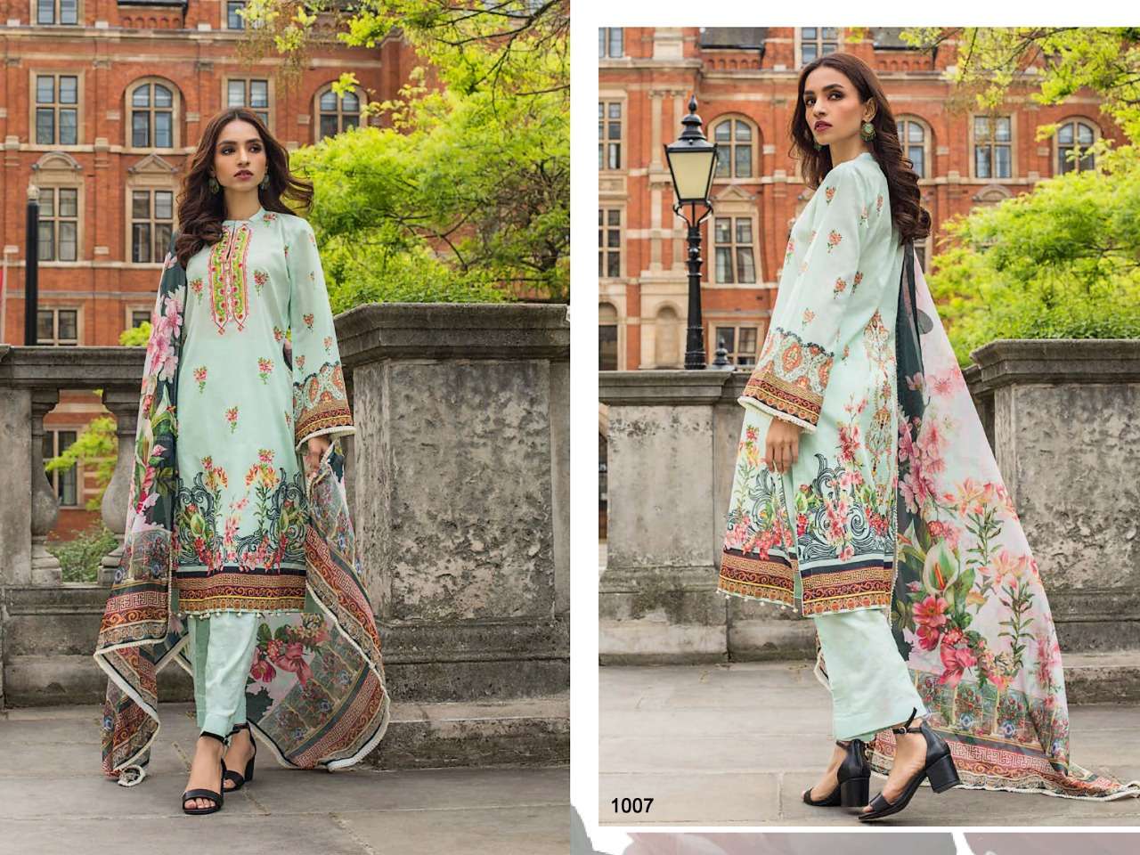 MAHNOOR BY BIN SAEED 1001 TO 1010 DESIGNER SUITS BEAUTIFUL STYLISH FANCY COLORFUL PARTY WEAR & ETHNIC WEAR PURE LAWN COTTON DRESSES AT WHOLESALE PRICE