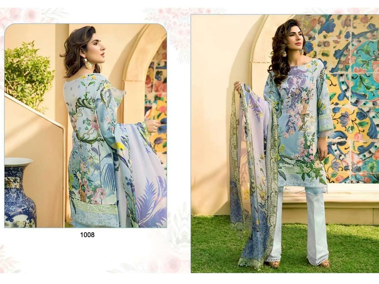 MAHNOOR BY BIN SAEED 1001 TO 1010 DESIGNER SUITS BEAUTIFUL STYLISH FANCY COLORFUL PARTY WEAR & ETHNIC WEAR PURE LAWN COTTON DRESSES AT WHOLESALE PRICE