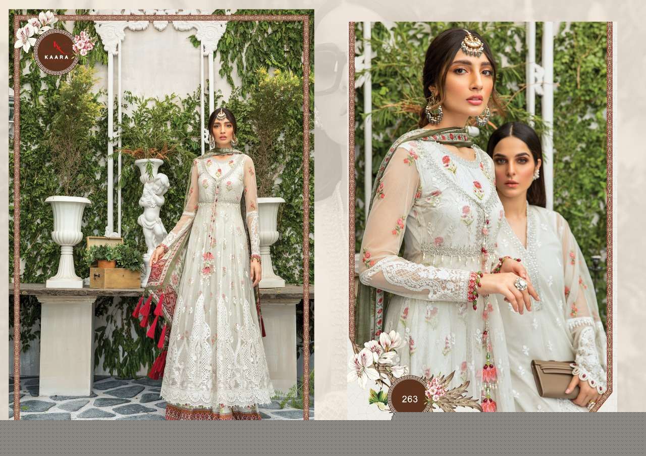 MARIA.B LAWN EID COLLECTION 2020 BY KAARA SUITS 261 TO 265 DESIGNER FESTIVE PAKISTANI SUITS COLLECTION BEAUTIFUL STYLISH FANCY COLORFUL PARTY WEAR & OCCASIONAL WEAR PURE COTTON WITH EMBROIDERED DRESSES AT WHOLESALE PRICE